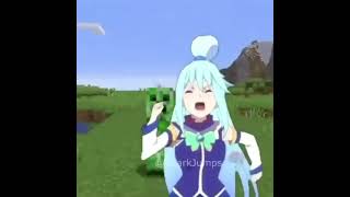 Aqua pierde su casa en minecraft