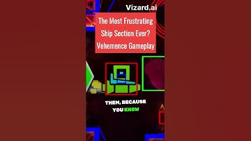 The Most Frustrating Ship Section Ever? Vehemence Gameplay #geometrydash #shorts