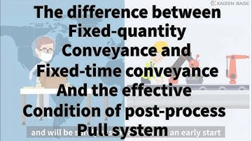 【定量運搬/定時運搬/トヨタ生産方式】The difference between fixed-quantity conveyance and fixed-time conveyance...