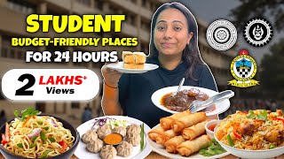 Eating at Student Friendly Eateries for 24 Hours | Budget Food Challenge