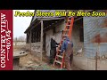 Getting the Bank Barn Ready for Feeder Steers.  They could show up any day.