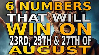 6 Lucky Numbers to FOCUS and GET RICH on 21ST, 23RD and 25TH, AUGUST 2025