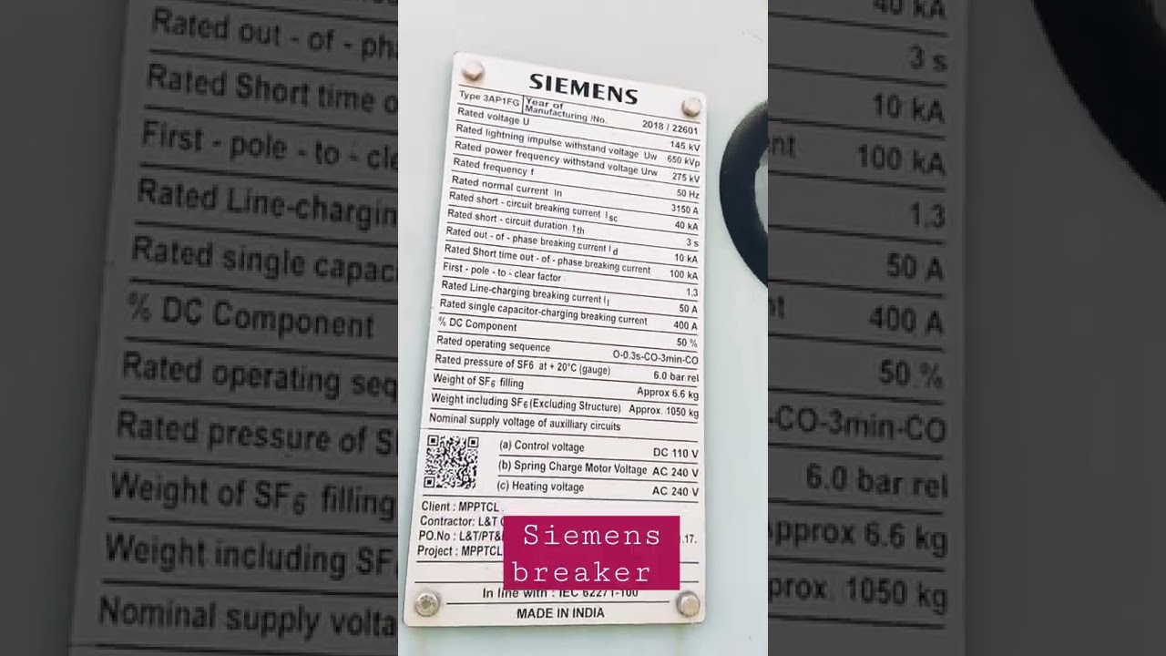 Siemens circuit breaker