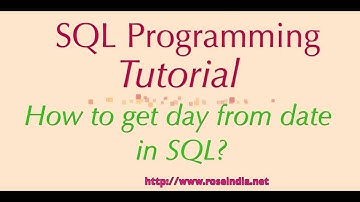 How to get day from date in SQL?