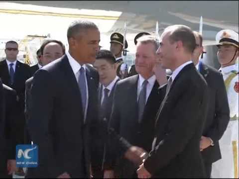U.S. President Barack Obama arrives in China for G20 summit