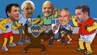Boca vs River final suspendida (Los Simpsons Parodia)