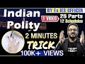 TRICK (Super-Fast) to learn Indian Constitution (Class-3) Polity for IAS/SSC/UPSC | भारत का संविधान