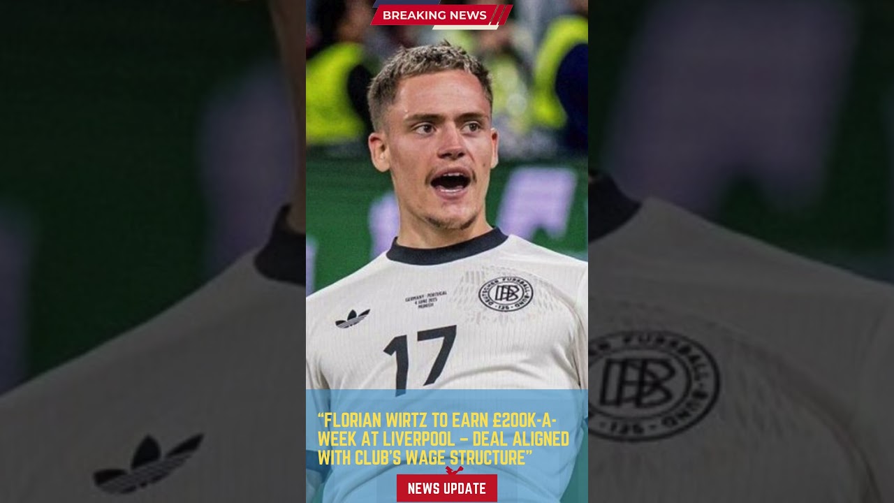 Florian Wirtz to Earn £200k a Week at Liverpool – Deal Aligned with Club’s Wage Structure
