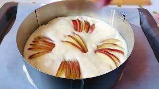Тающая Шарлотка с яблоками за 10 мин Быстрый яблочный пирог. Простой и вкусный.