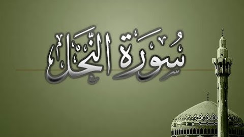 { سورة النحل } | من الآيه 116 إلى آخر السورة . لافي العوني .