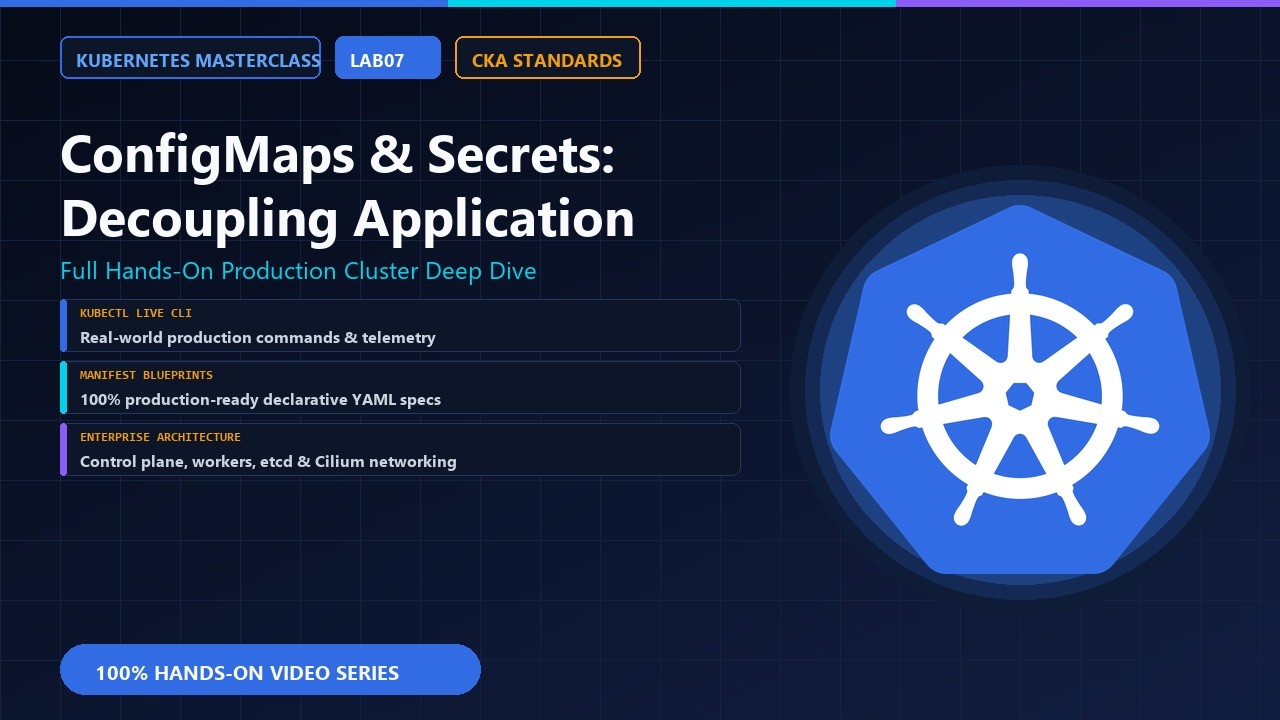 Kubernetes Lab 07 | ConfigMaps & Secrets Management | K8s Masterclass ...