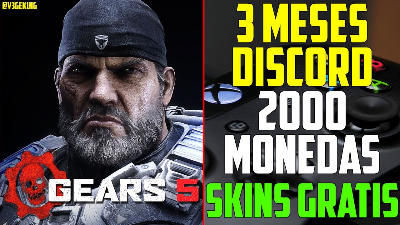 3 MESES DE DISCORD NITRO + SKINS DE GEARS 5!! IVEGETAIA YouTube