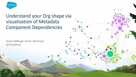 Understand Your Org Shape via Visualization of Metadata Component Dependencies