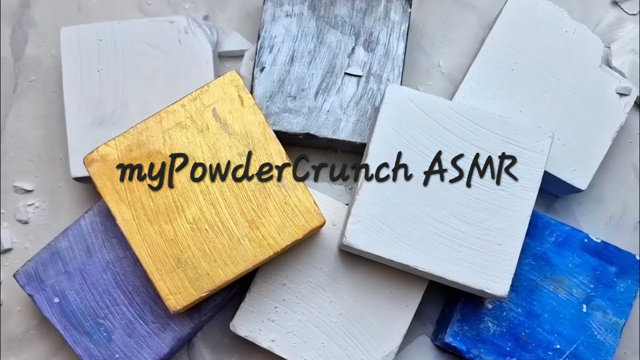 Plain Jane • Fresh & Dyed Gym Chalk Blocks • ASMR • Crispy Crunchy ...