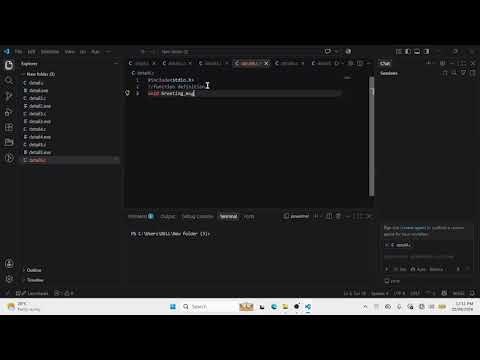 function creation 1 in C programming