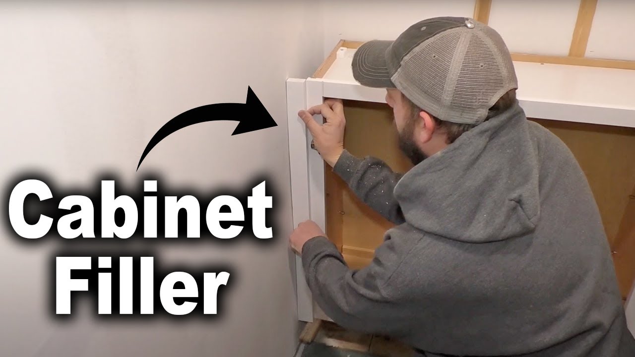 How to Install Cabinet Fillers Against a Wall | The Fixer Clips
