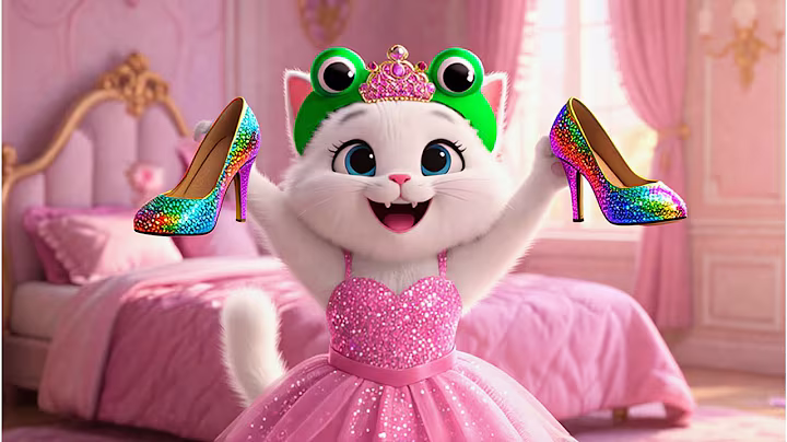 Naughty Kitten apply Makeup for the First Time Ai cat story🐱💄#aicat #catshorts #cat
