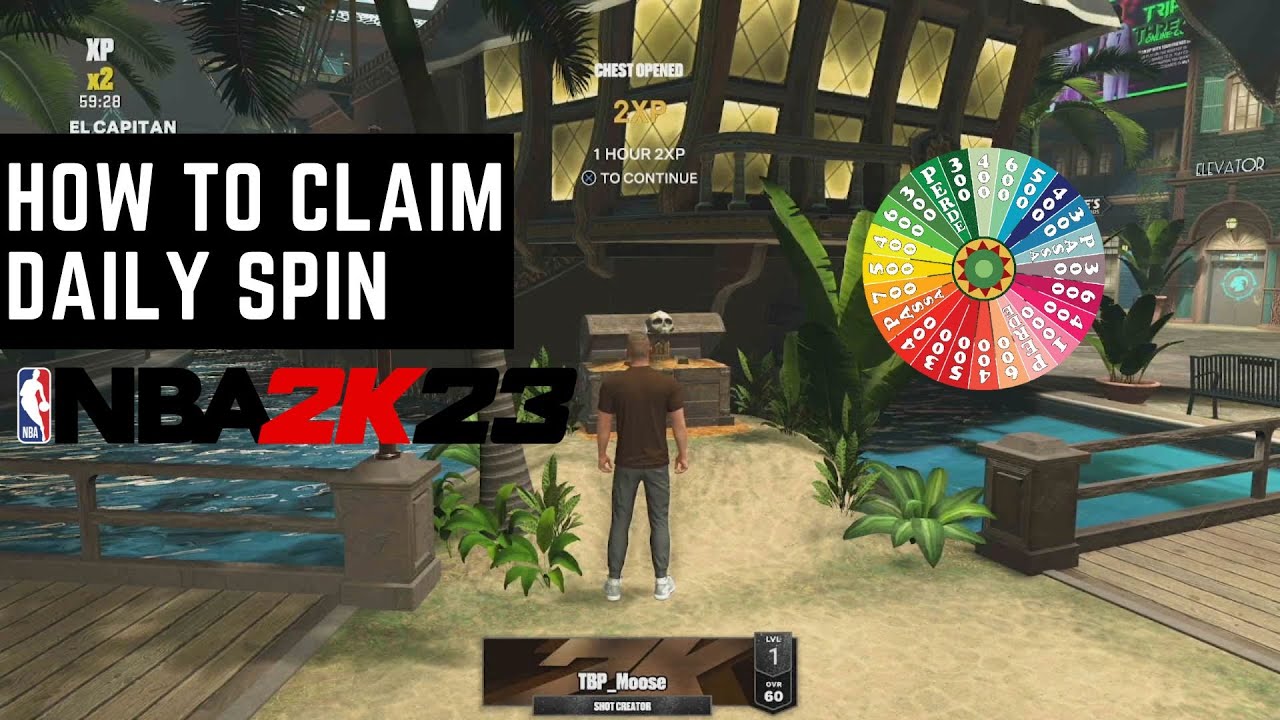 HOW TO CLAIM YOUR DAILY SPIN IN NBA 2K23 CURRENT GEN YouTube HOW TO CLAIM YOUR DAILY SPIN IN NBA 2K23 CURRENT GEN YouTube