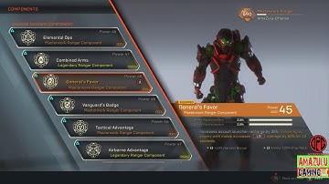 Anthem - Ranger Masterwork Builds