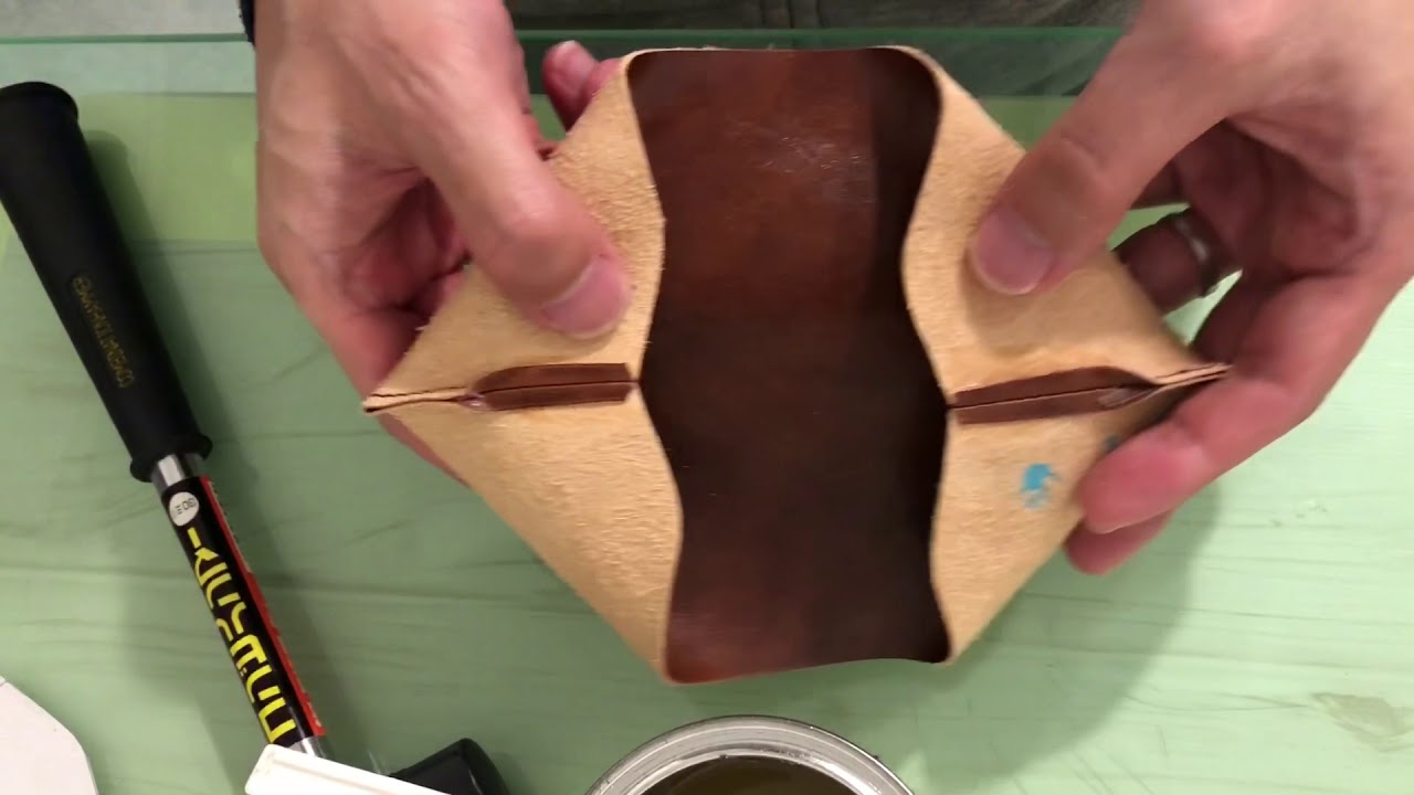 レザーがま口メガネケースの作り方 How To Make Eyeglass Case Leather Craft Tutorial Youtube