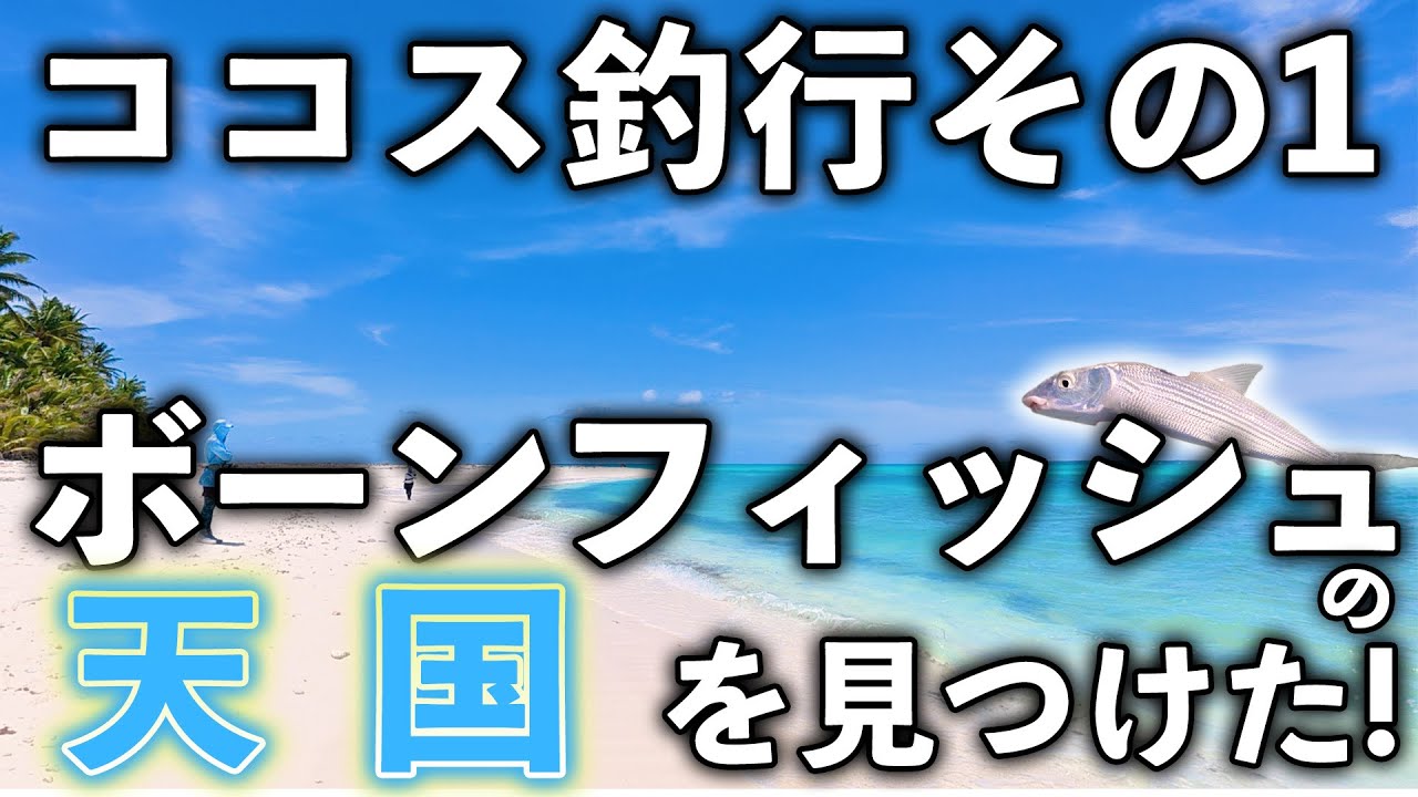 ボーンフィッシュの天国を見つけた！ココス釣行その1