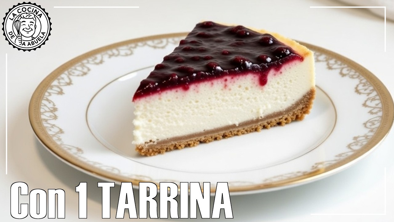 Con 1 TARRINA de QUESO CREMA hago TARTA de QUESO SIN HORNO 🧀🍰 | Lista en 10 MINUTOS
