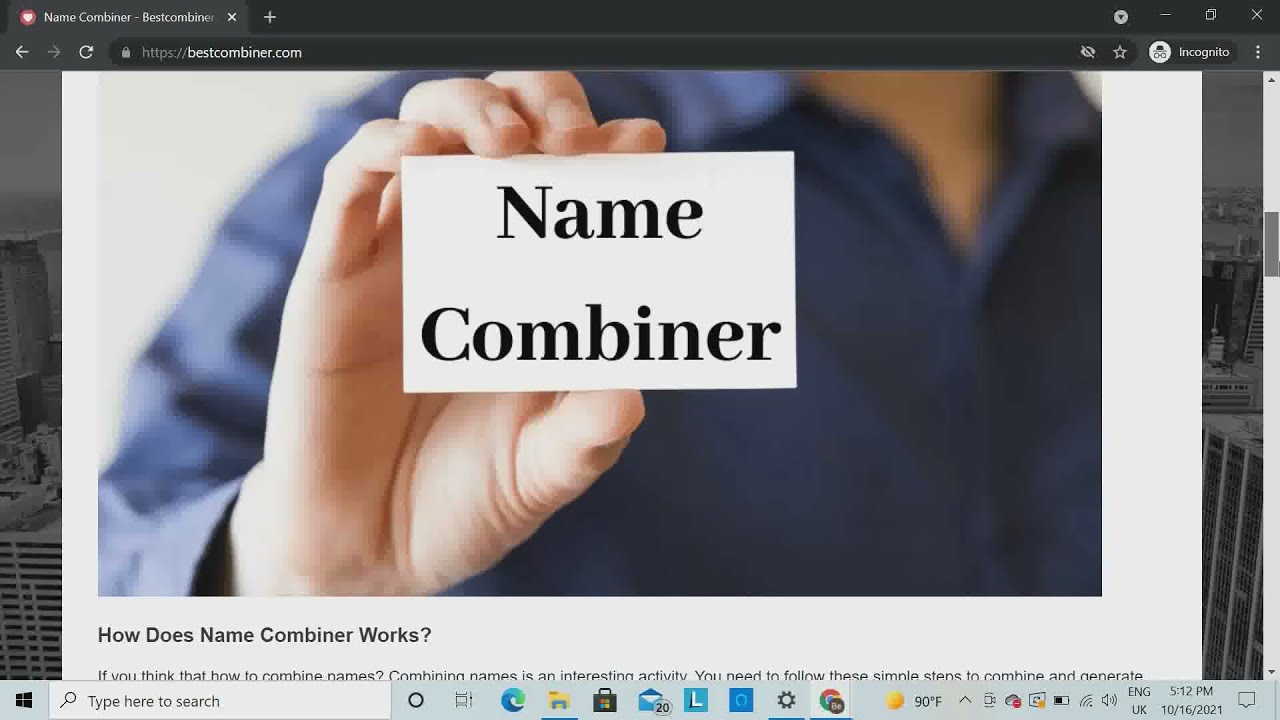 panik terning sorg Name Combiner|The Art of Creating Unique Names|Name Generator