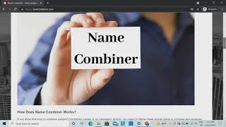 Name Combiner -  name combinder /name generator/ name mixer / bestcombiner.com