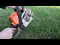 Как правильно запустить бензопилу Stihl ms 180