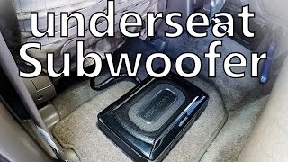 underseat subwoofer Kenwood KSC-SW11 (review and sound test)