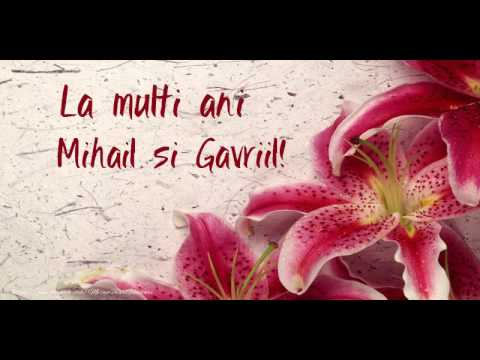 Felicitare Muzicala Si Animata De Sfintii Mihail Si Gavriil Youtube