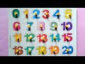Numbers name with a wooden puzzle | Numbers song 1-20 | One two three | 123 numbers