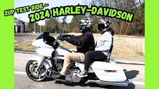 BIG SURPRISE day of 2024 Harley Davidson 2up test ride! Watch til the end!