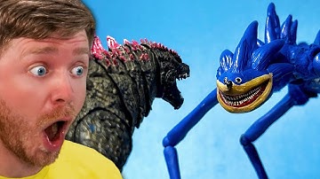 Reacting to EVOLVED GODZILLA vs SHIN SONIC!