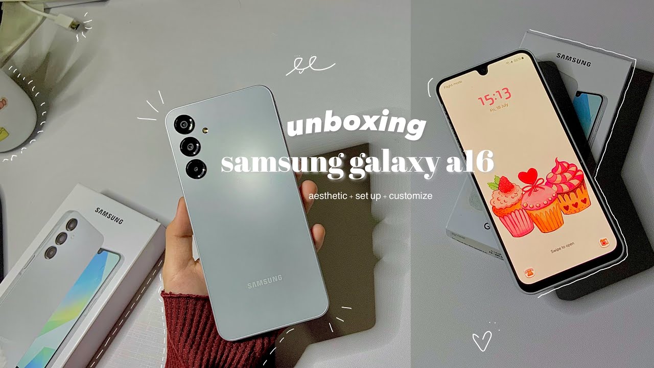 📦 unboxing samsung galaxy a16 || aesthetic unboxing, quick setup, camera test 📷