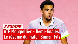 ATP Montpellier - Fin de l'aventure pour le prometteur Arthur Fils dominé par Sinner en demi-finales