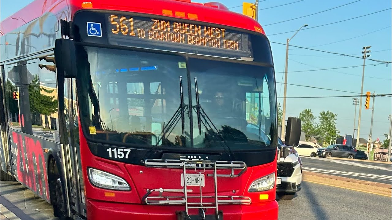 Route 561 Ride Video - (Old System) 1157 on Route 561 Züm Queen West East! - YouTube