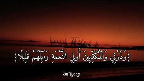 القارئ ماهر المعيقلي ( واصبر على ما يقولون واهجرهم هجرا جميﻻ ) حالات واتس اب 💙