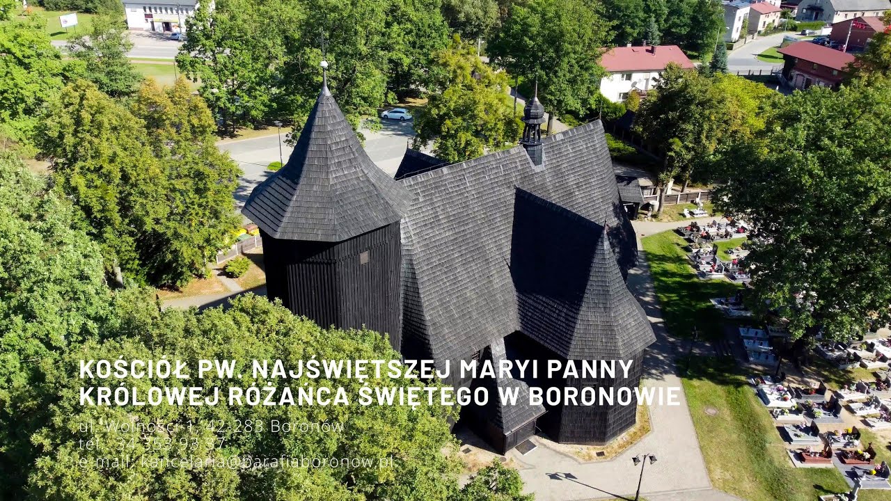 Kościół pw. Najświętszej Maryi Panny Królowej Różańca Świętego w Boronowie - Powiat Lubliniecki