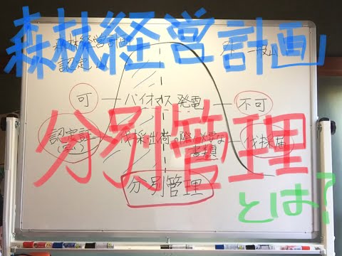 森林経営計画　分別管理