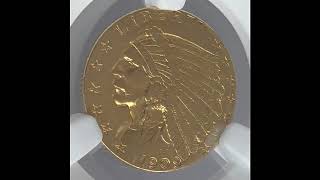 1909 Indian Head Gold Quarter Eagle AU58 NGC - Obverse
