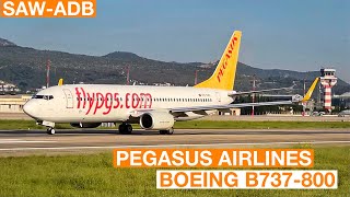 4k Trip Report  Pegasus Airlines B737800  Istanbul  Izmir economy Class