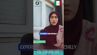 𝐈𝐭𝐚𝐥𝐲 𝐒𝐭𝐮𝐝𝐞𝐧𝐭 𝐕𝐢𝐬𝐚 𝐒𝐮𝐜𝐜𝐞𝐬𝐬! 🎓 Hijab Aqdas Achieved Her Dream to Study in Italy!