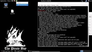 How to Remove Icon from top bar in Kali Linux