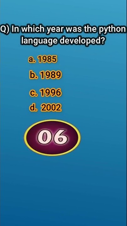 In which year was the python language developed | #python #beginners # ...