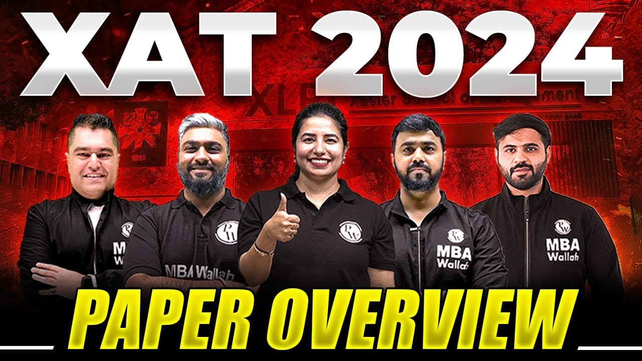XAT 2024 Paper Overview MBA Wallah YouTube