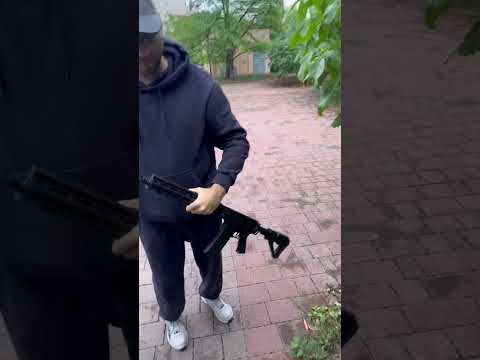 Профессиональный игрушечный орбизный автомат AR15 на аккумуляторе балластер, орбиган, видео 1