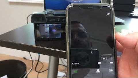 Sony a6000 remote control using your iPhone