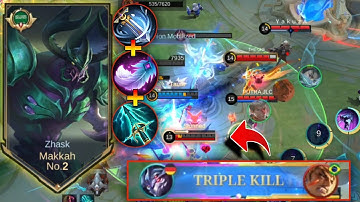 ZHASK TRINITY BUILD BROKE MLBB ⚠️ !! ZHASK BESTE BUILD 2025