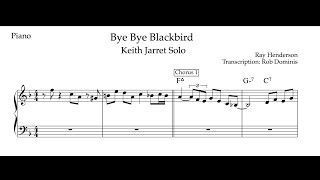 Keith Jarrett - Bye Bye Blackbird Solo